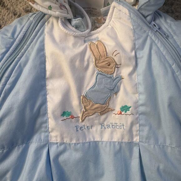 Vtg 1990s Beatrix Potter Quiltex Peter Rabbit Bunting Size  NB - Picture 3 of 9